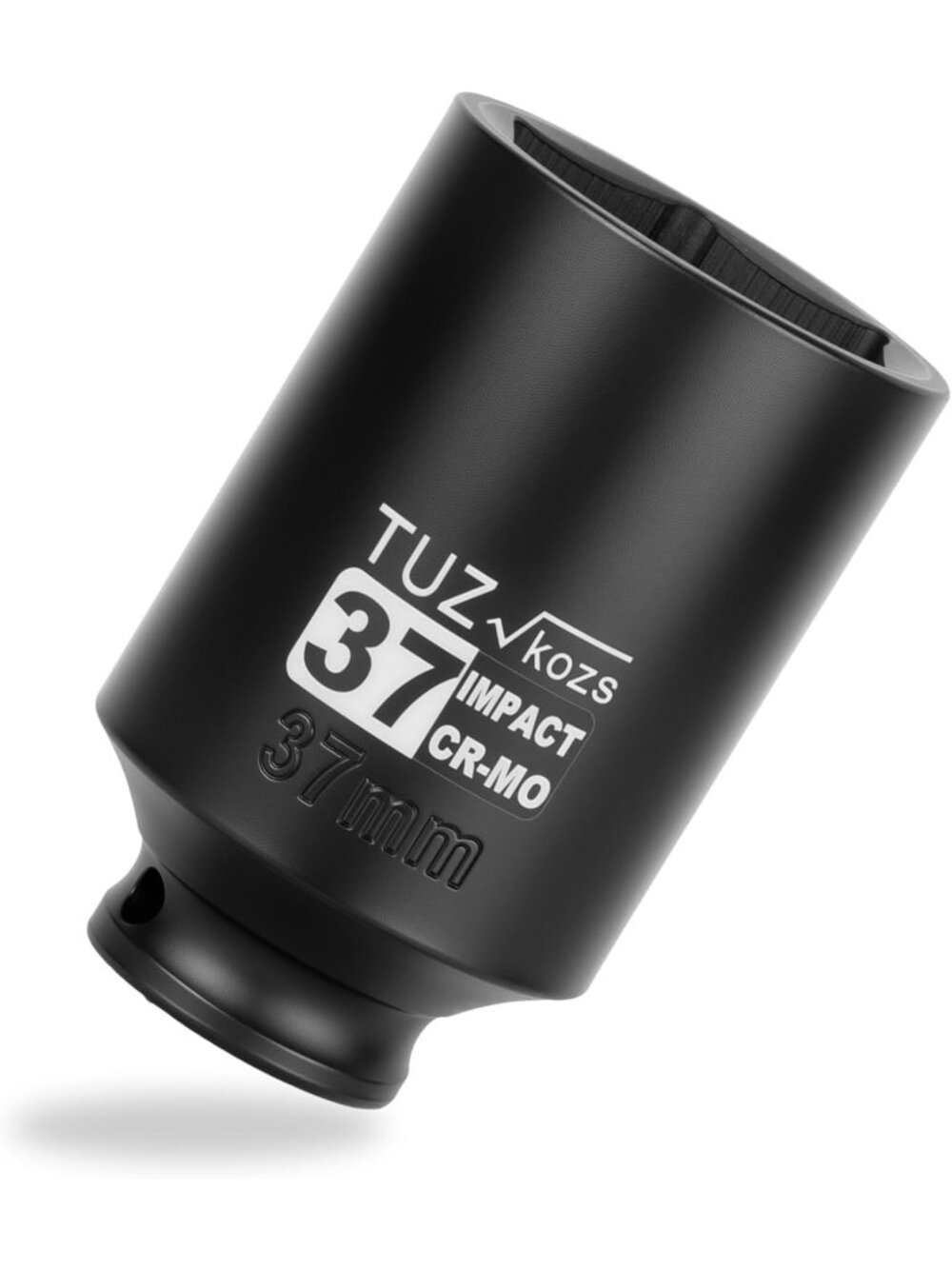 37mm Deep Metric Impact Socket - 1/2 Inch Drive, 6 Point Design, Axle Nut Tool